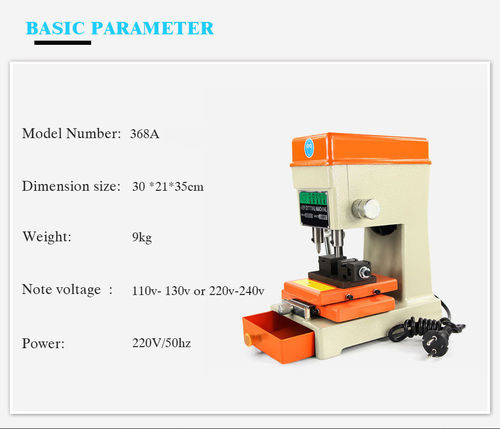 Key Duplicating Machine Key Copy Machine Car Door Key Automatic Key Cutting Machine With Full Set Cutters For Locksmith Tools DEFU 368A