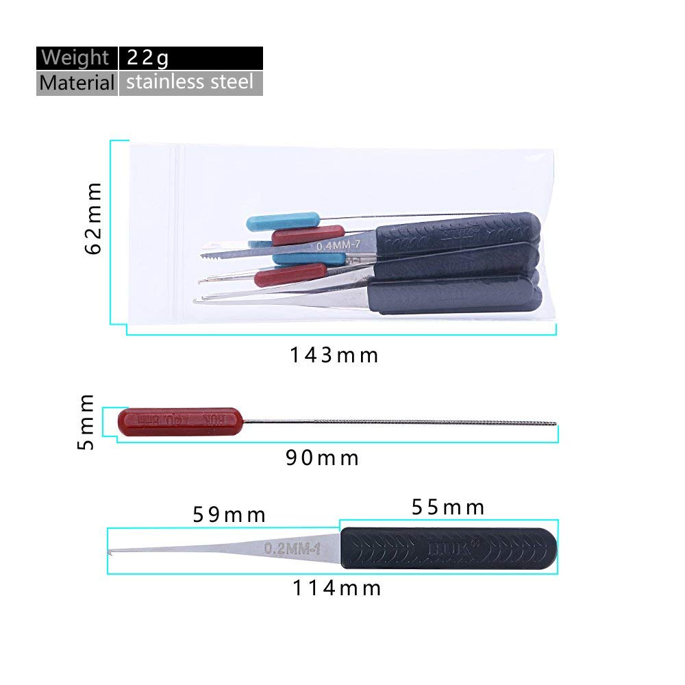 Broken Key Extractor Set Broken Key Remove Tools Lock Repair Locksmith Tool Set