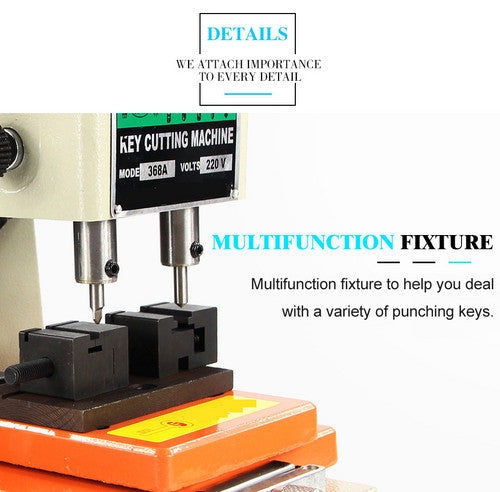 Key Duplicating Machine Key Copy Machine Car Door Key Automatic Key Cutting Machine With Full Set Cutters For Locksmith Tools DEFU 368A