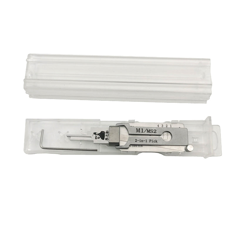 M1/MS2 Original Lishi Lock Pick Key Decoder Reader Locksmith Tool for M1/MS2 Master Lock