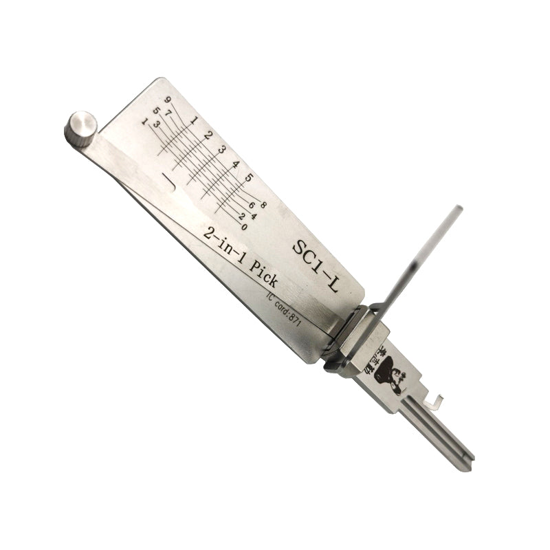SC1-L Original Lishi Lock Pick Key Decoder Reader Locksmith Tool
