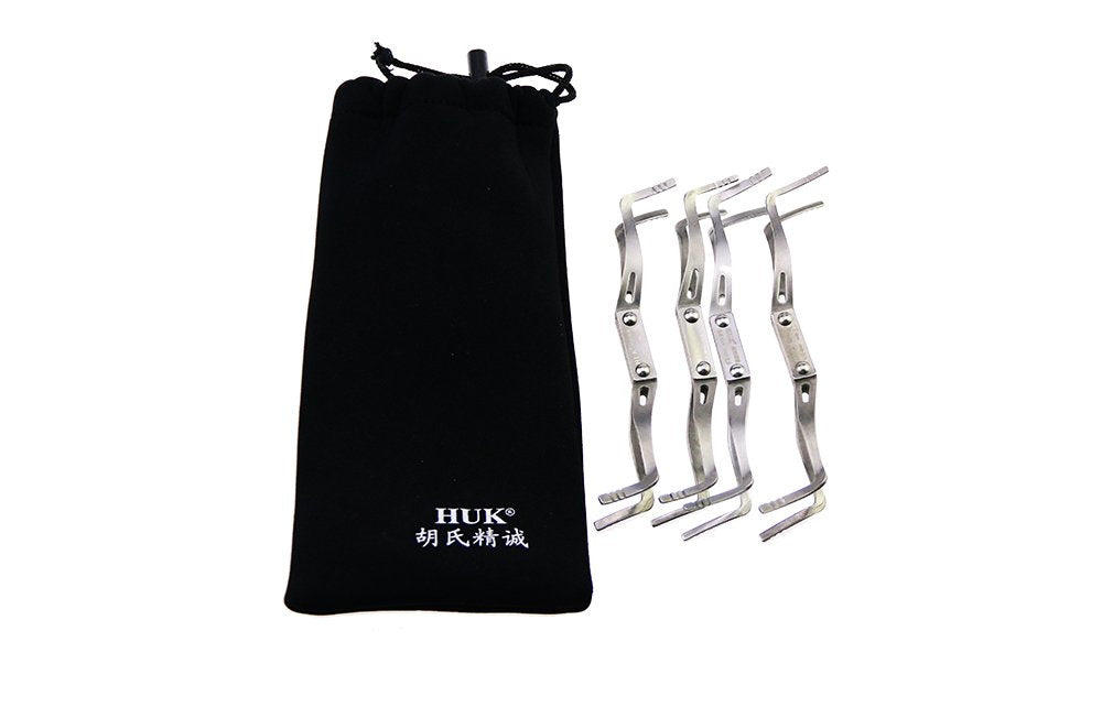 HUK 4pcs Car Lock Pick Tool Tension"Y" Wrench for Car Adjustable Auto Tension Tool, Stainless steel tension tool lock picking tools