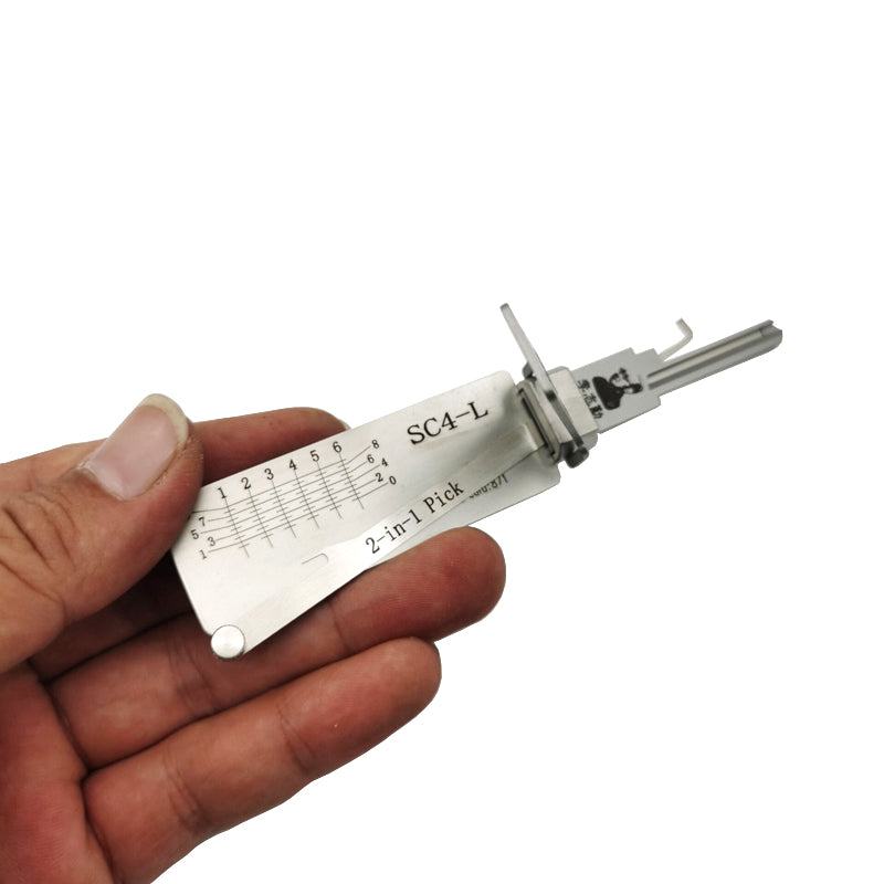 SC4-L Original Lishi Lock Pick Key Decoder Reader Locksmith Tool