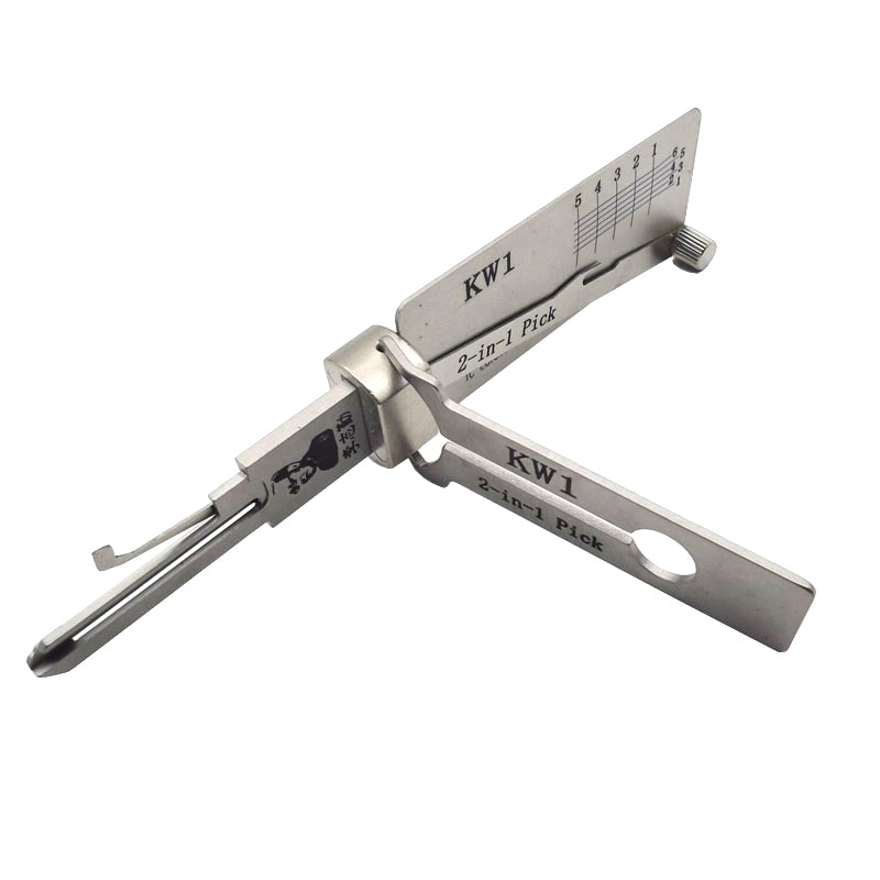 KW1 Original Lishi Lock Pick Key Decoder Reader Locksmith Tool for Kwikset and several other companies.