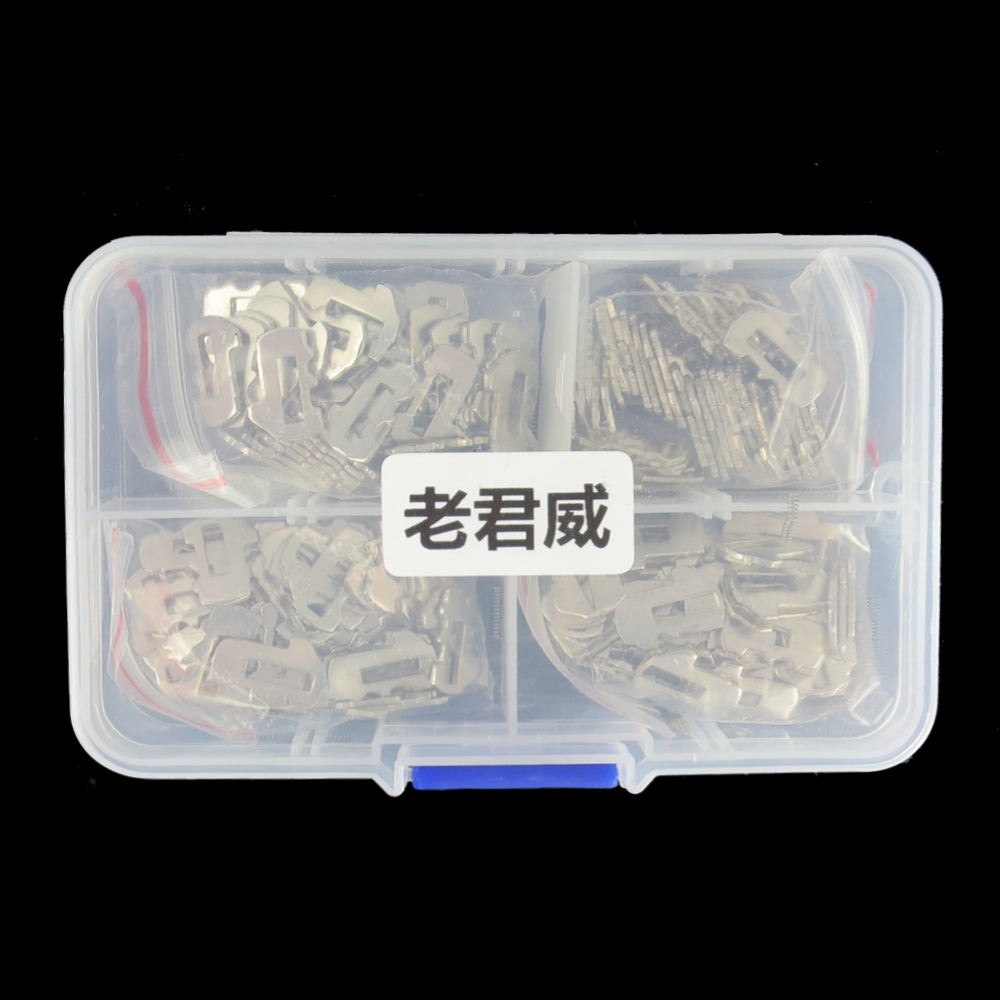 200pcs/lot Car Lock Reed Locking Plate For Buick Old Regal (4 Types Each 50pcs) Key Lock Repair Accessories Copper Keying Kit, Car Lock Reed Lock Plate Auto Lock Repair Locksmith Supplies