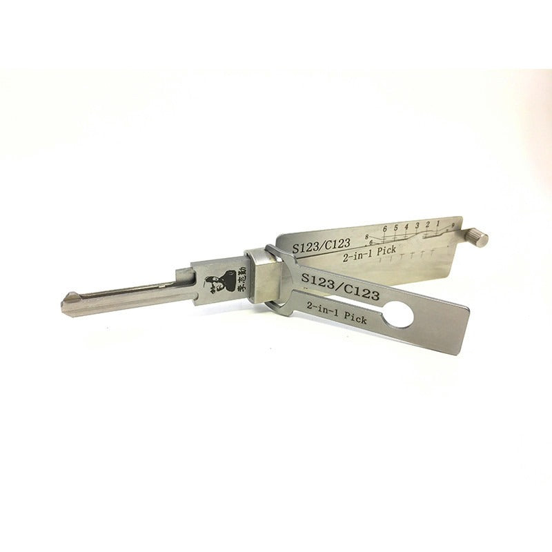 Lishi Lock Pick SC1, SC4, C123/S123, KW1, KW5, R52, AM5, M1/MS2, BE2-6/7 Original Key Decoder Reader Locksmith Tool