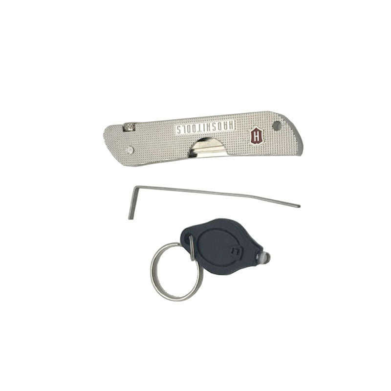 Foldable Lock Pick Tool with LED Knife type for Locksmith Door Lock Opener Locksmith Tool Lock Pick Set