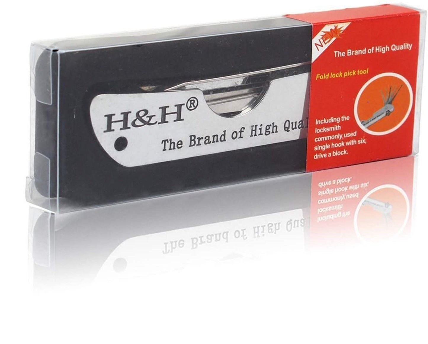 H&H Lock Picking Set Foldable 7 in 1 Stainless Steel Lock Pick KNIFE TYPE FOR LOCKSMITH tool Lock Pick tool