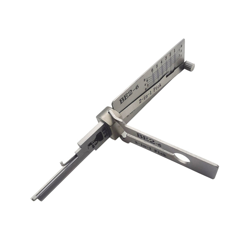 BE2-6 Original Lishi Lock Pick Key Decoder Reader Locksmith Tool for Best SFIC BE2 (6 Pin)