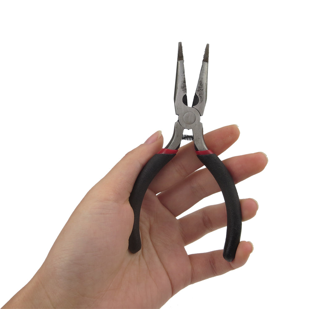 12cm Length Portable Mini Needle Nose Pliers For Fixing Pins Locksmith Supplies (with Teeth)