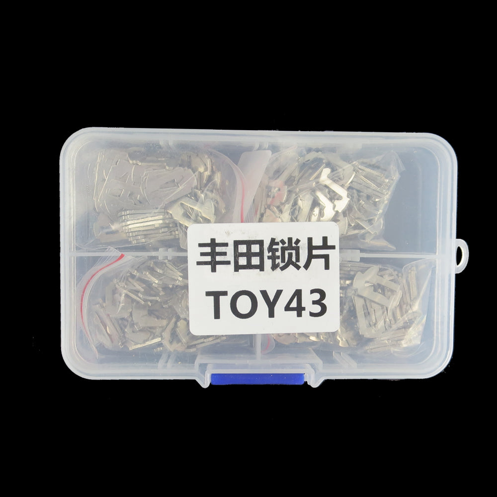 200pcs/lot TOY43 Car Lock Reed Locking Plate For Toyota Camry Corolla NO.1.2.3.4 Key Lock Repair Accessories Copper Keying Kit, Car Lock Reed Lock Plate Auto Lock Repair Locksmith Supplies