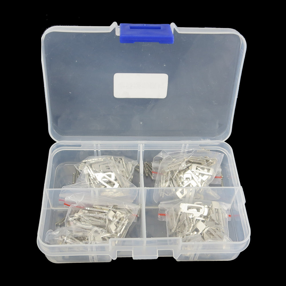 200pcs/lot Car Lock Reed Locking Plate VW Old Santana (4 Types Each 50pcs) Key Lock Repair Accessories Copper Keying Kit, Car Lock Reed Lock Plate Auto Lock Repair Locksmith Supplies