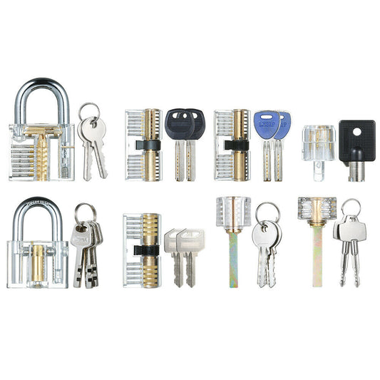 Transparent Practice Lock Combination Practice Locksmith Training Tools Visible Lock Pick Sets Locksmith Tools Supplies