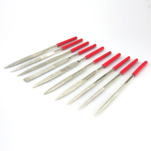 10pcs/lot 160mm Diamond Mini Needle File Set Handy Tools for Ceramic Glass Gem Stone Hobbies and Crafts Locksmith Supplies