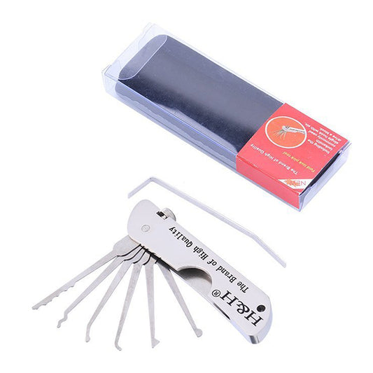 H&H Lock Picking Set Foldable 7 in 1 Stainless Steel Lock Pick KNIFE TYPE FOR LOCKSMITH tool Lock Pick tool