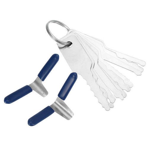 12 in1 Double Sided Car Padlock Key Lock Opener Tool Pick Tools Car Key