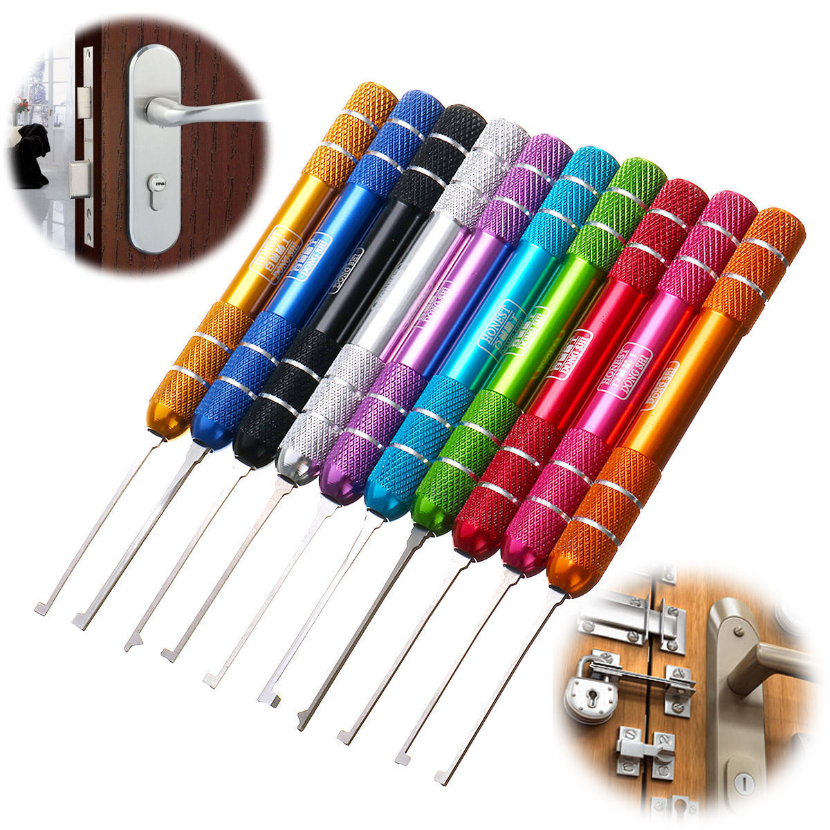 12 in 1 Locksmith Practice Tool Lock Opener Tool Set Keys Remove Tools Lock repair Tools