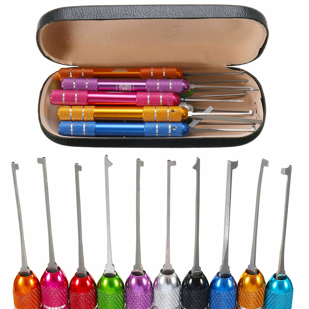 12 in 1 Locksmith Practice Tool Lock Opener Tool Set Keys Remove Tools Lock repair Tools
