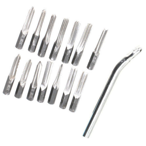 14Pcs Key Bits Hand for Lots of Lock Locksmith Lock Pick Locks Opener Set