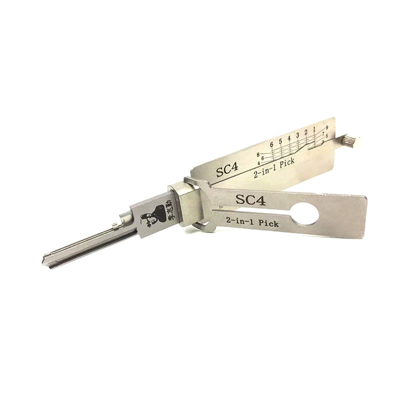 Lishi Lock Pick SC1, SC4, C123/S123, KW1, KW5, R52, AM5, M1/MS2, BE2-6/7 Original Key Decoder Reader Locksmith Tool