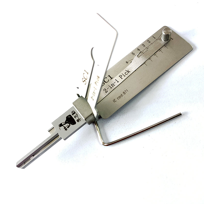SC1 Original Lock Pick Key Decoder Reader Locksmith Tool for Schlage and several other companies