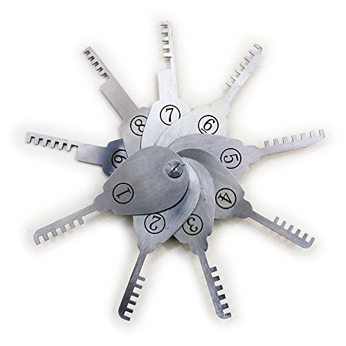 9Pcs Comb Style Stainless Steel Lock Pick Set Professional Locksmith Tool Lock Opener Lock Pick Set