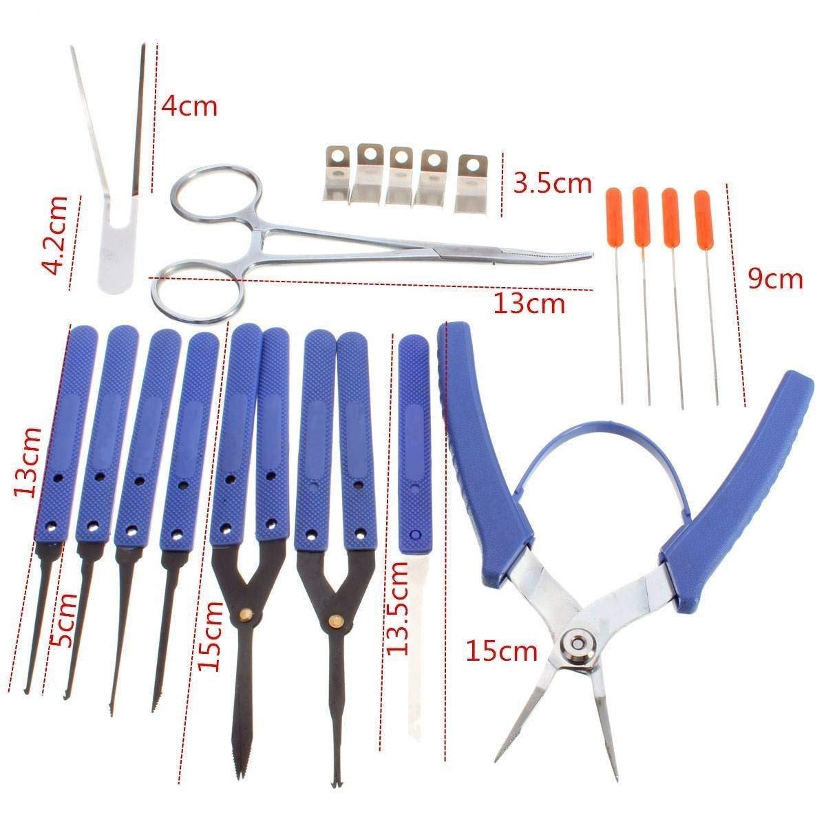 KLOM Broken Keys Removal Kit Set Locksmith Tools Easy Remove Key Out Of Lock Broken Key Extractor Set Broken Key Remove Tools Lock Repair Tools