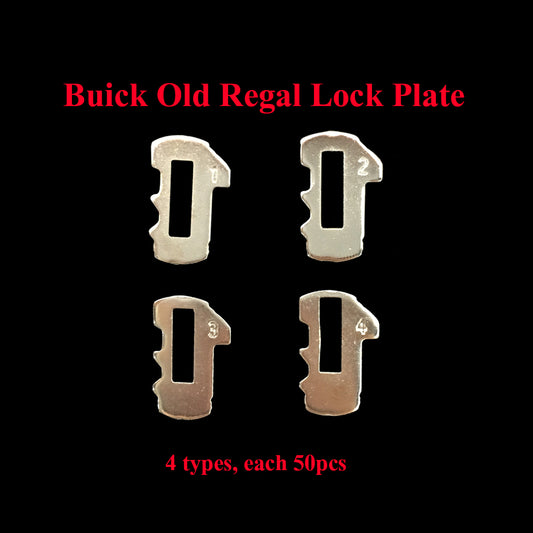 200pcs/lot Car Lock Reed Locking Plate For Buick Old Regal (4 Types Each 50pcs) Key Lock Repair Accessories Copper Keying Kit, Car Lock Reed Lock Plate Auto Lock Repair Locksmith Supplies
