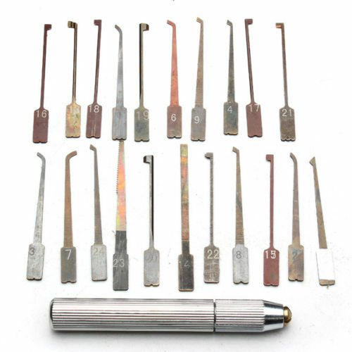 DANIU 22 in 1 Stainless Steel Lock Pick Toos Set Locksmith Tools Lock Opener