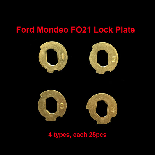 100pcs/lot FO21 Car Lock Reed Locking Plate For Ford Mondeo NO 1.2.3.4 Each 25PCS Auto Car Key Lock Repair Accessories Copper Keying Kit, Car Lock Reed Lock Plate Auto Lock Repair Locksmith Supplies