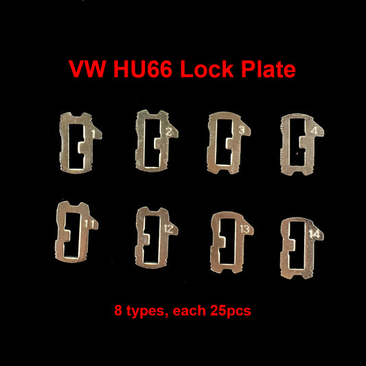 200pcs/lot HU66 Car Lock Reed Locking Plate For AUDI VW Volkswagen