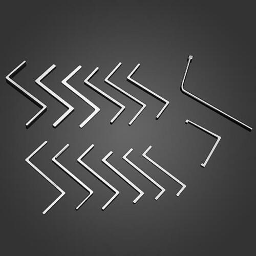 HUK 14pcs locksmith Tool Tension Wrench Push Rod Rotating Tools Set Professional Lock Opener Lock Pick Set