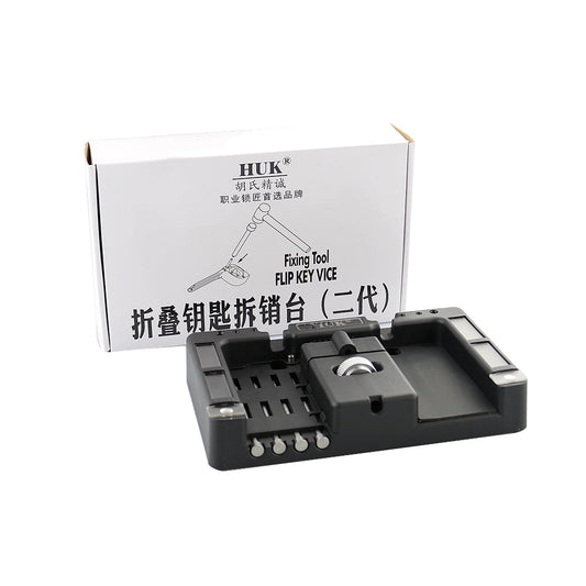 Original HUK Key Fixing Tool Flip Key Vice Flip-Key Pin Remover for Locksmith Tool With 4 Pins, HUK Fixing Tool for Flip Key Vice, Key Blade Removal Tool / Flip Key Device