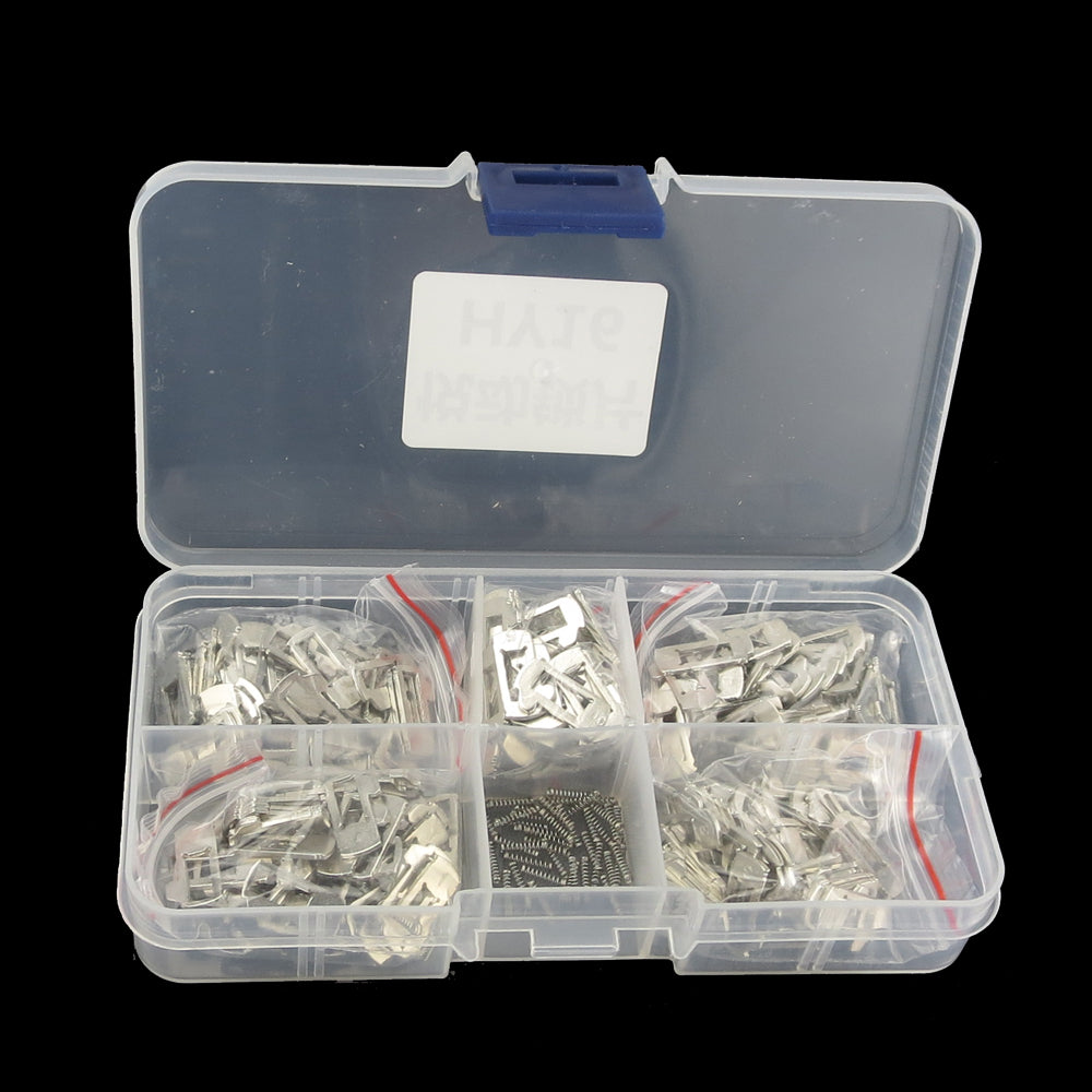200pcs/lot HY16 Car Lock Reed Locking Plate For Hyundai Elantra For Kia K2 K3 Forte Key Lock Repair Accessories Copper Keying Kit, Car Lock Reed Lock Plate Auto Lock Repair Locksmith Supplies