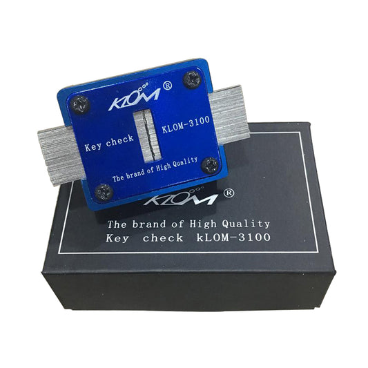 Genuine KLOM Key Check KLOM-3100 Key Checker Key Slot Thickness Measurement Instrument Locksmith Tools Equipment Lock Pick Set