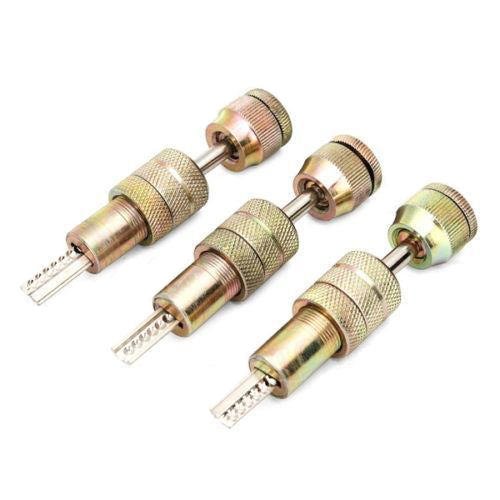 3 Pcs Telescopic Kaba Dimple Lock Quick Forced Open Tools Set Telescopic Opener Professional Locksmith Tool Lock Opener Lock Pick Set