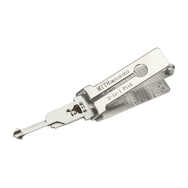 MIT8 Lishi 2 in 1 Auto Car Pick and Decoder Lock Pick Set for MITSUBISHI/ CHRYLSER/ DODGE/ EAGLE/ CHEVROLET/ PLYMOUTH/ GREAT WALL