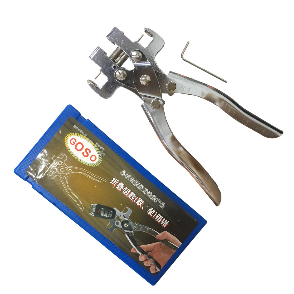 GoSo Locksmith Dismounting Pin Flip Key Vice Remover Flip Key Fixing Tool Pliers Folding Key Split Pin Folding Key Disassembly Tool