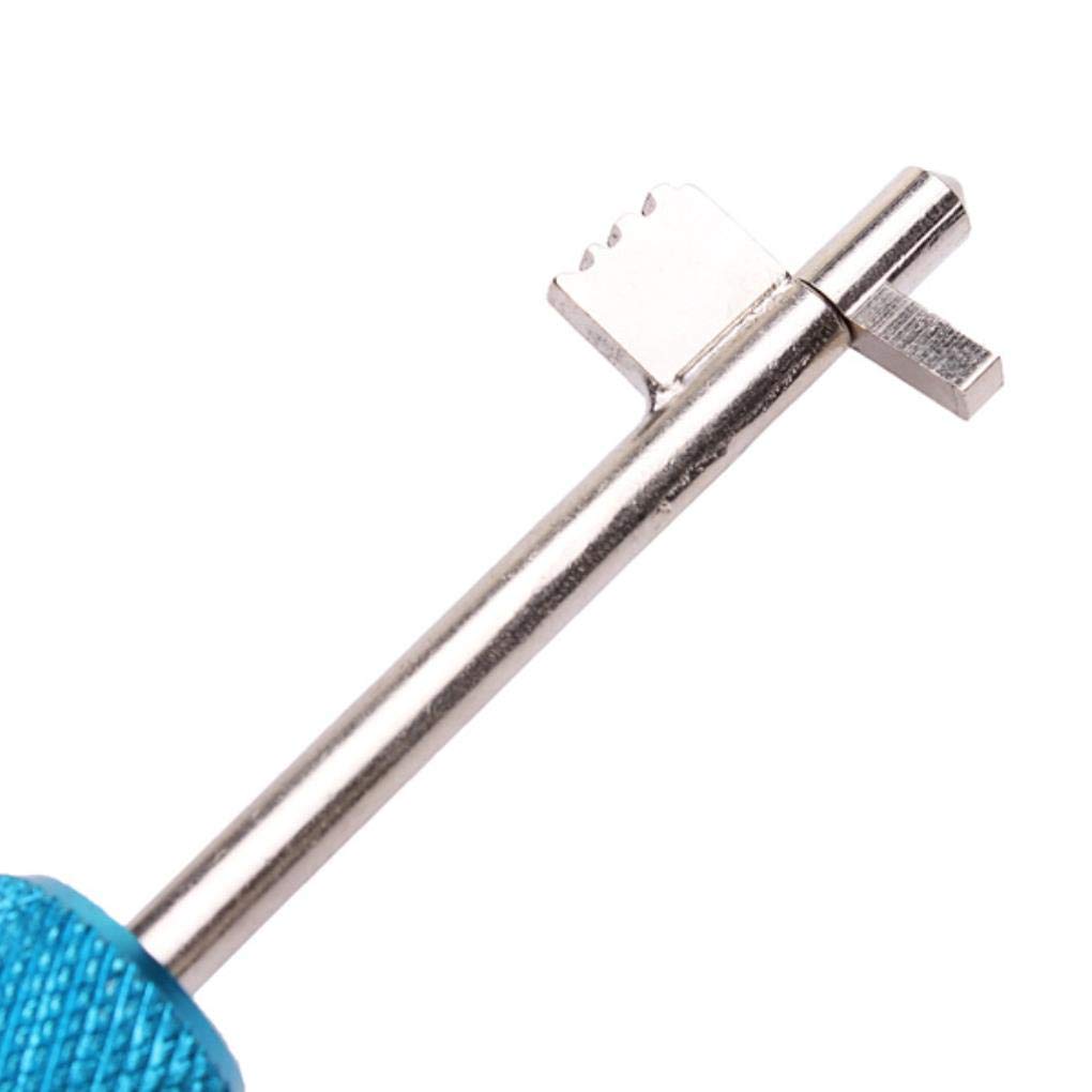 Lock Quick Forced Open Lock Picks Locksmith Tool Silver + Blue