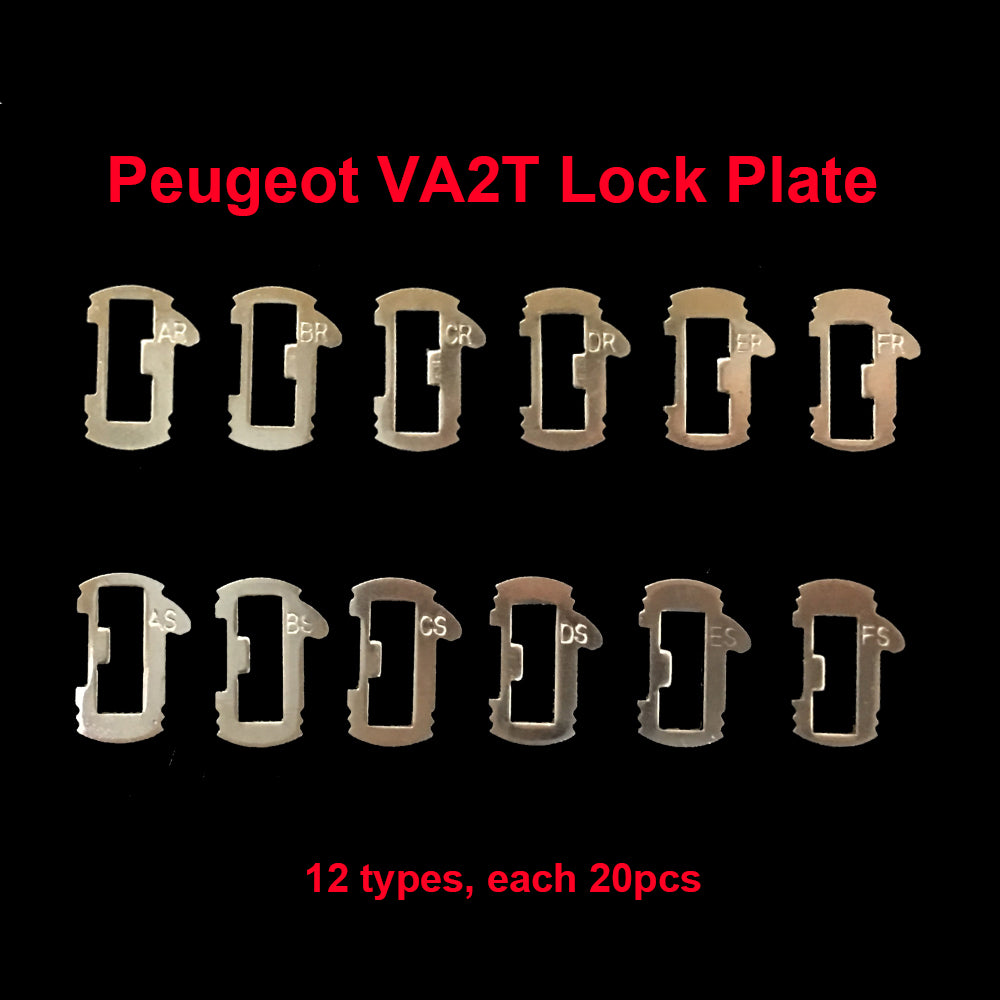 240pcs/lot VA2T Car Lock Reed Locking Plate For Peugeot Citroen